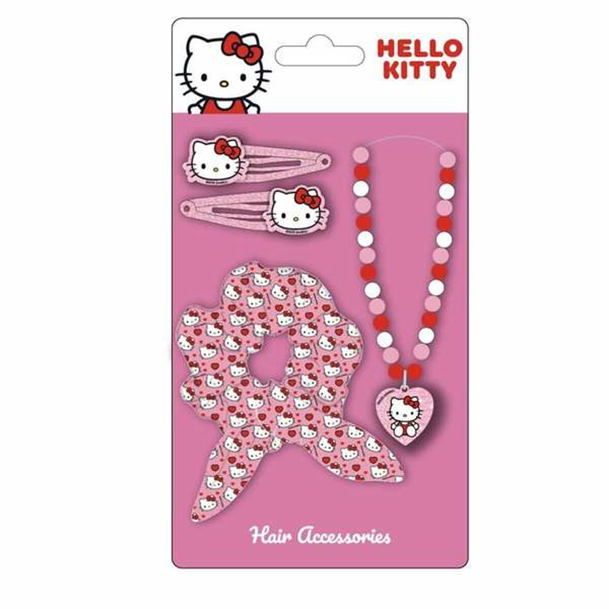 Hair accessories Hello Kitty Pink 4 Pieces-1