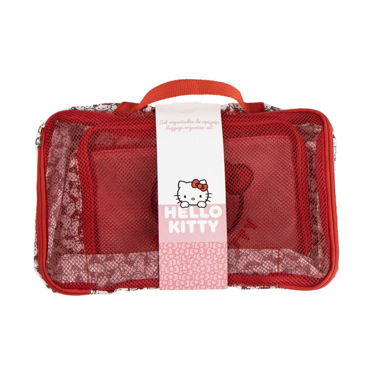 Travel Vanity Case Hello Kitty Red-0