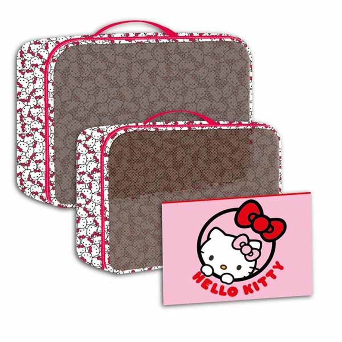 Travel Vanity Case Hello Kitty Red-2