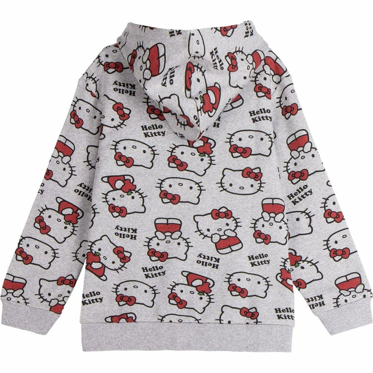 Hooded Sweatshirt for Girls Hello Kitty Grey-10