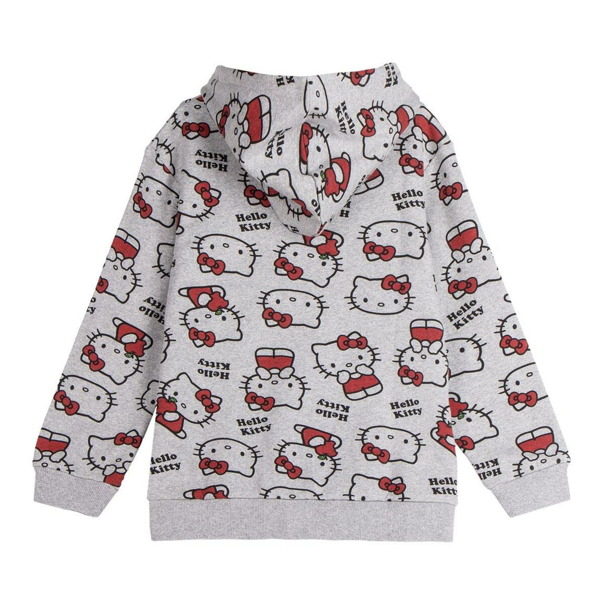 Hooded Sweatshirt for Girls Hello Kitty Grey-8
