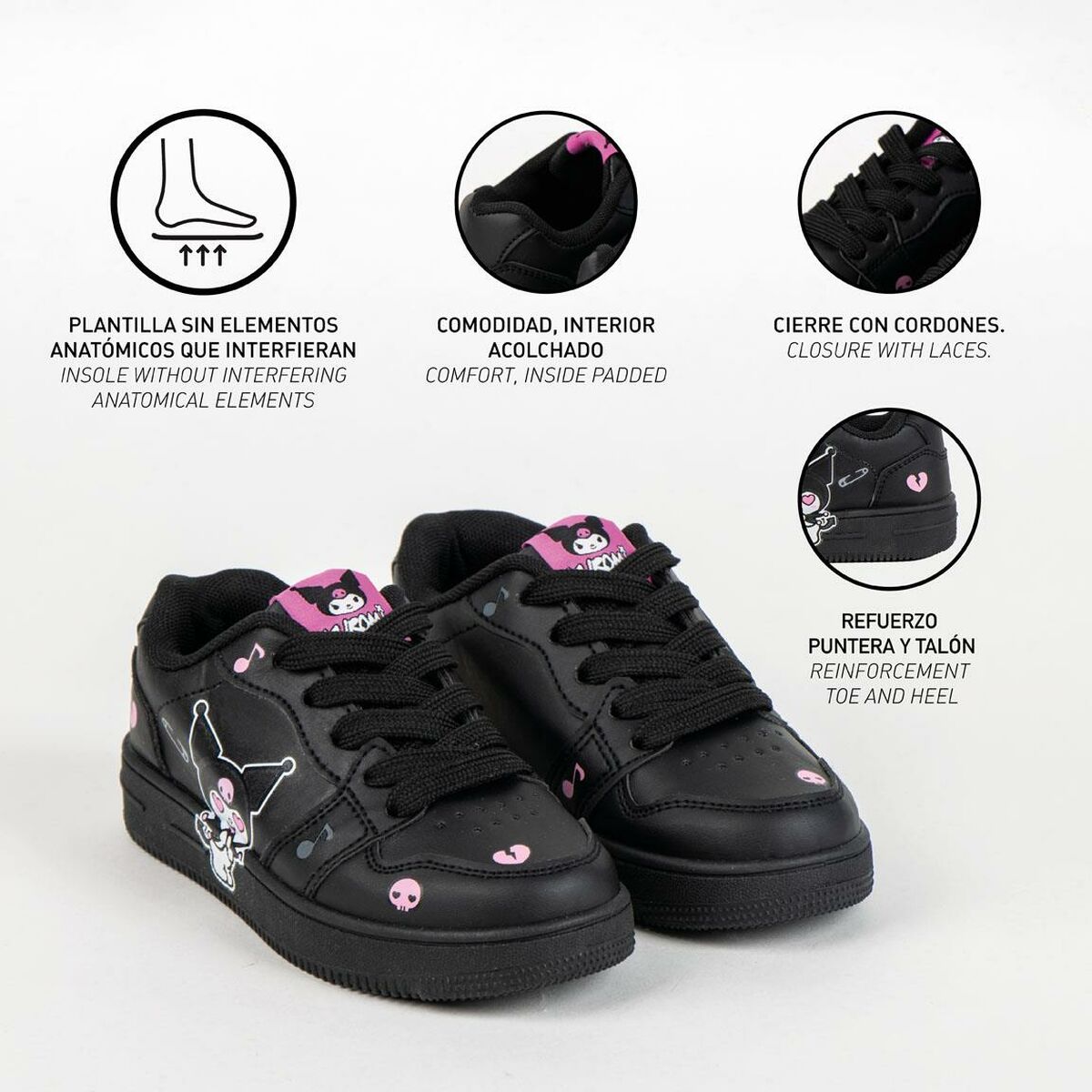 Sports Shoes for Kids Hello Kitty Black