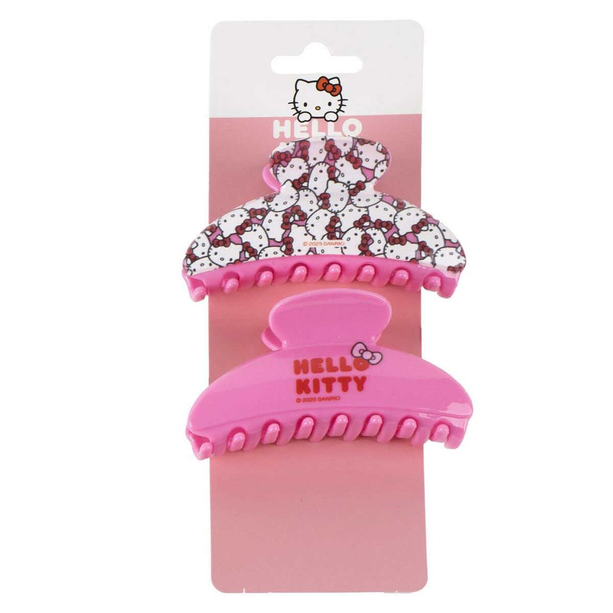 Hair Clips Hello Kitty Pink-0