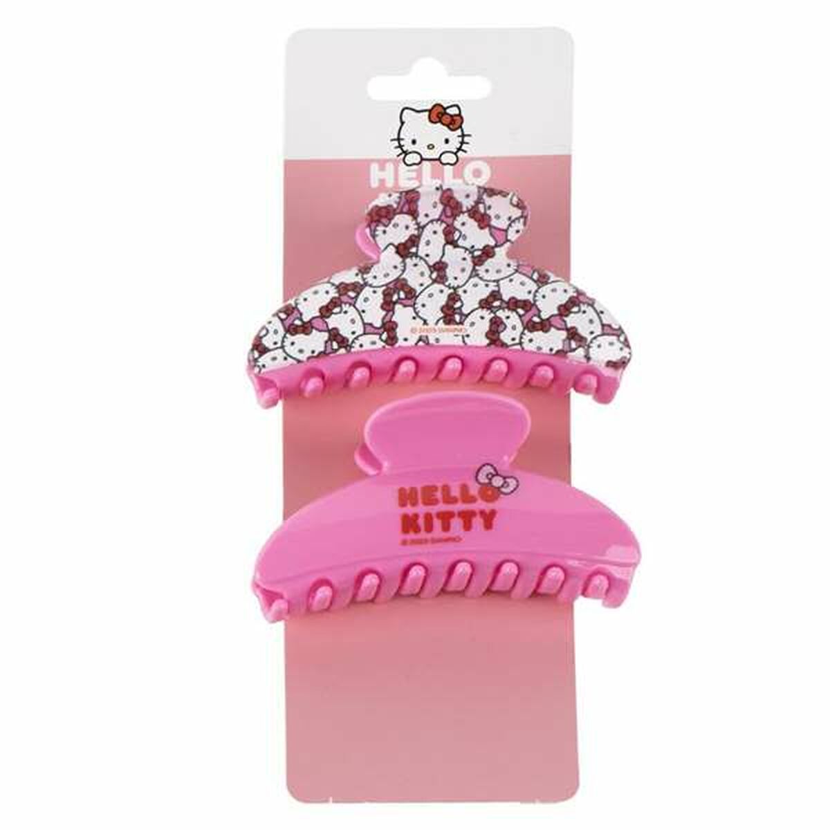 Hair Clips Hello Kitty Pink-5