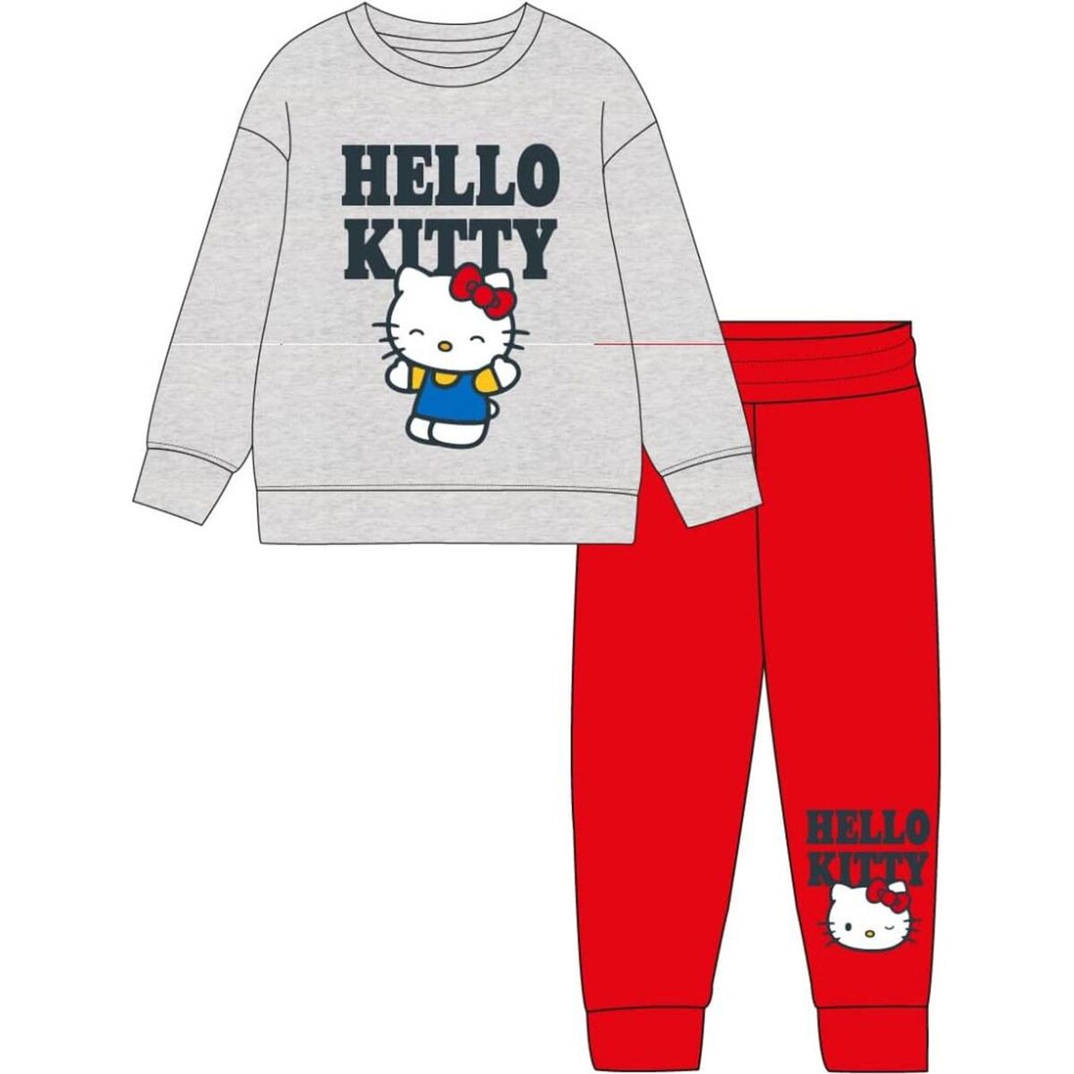 Children’s Tracksuit Hello Kitty Grey 12 Years-2
