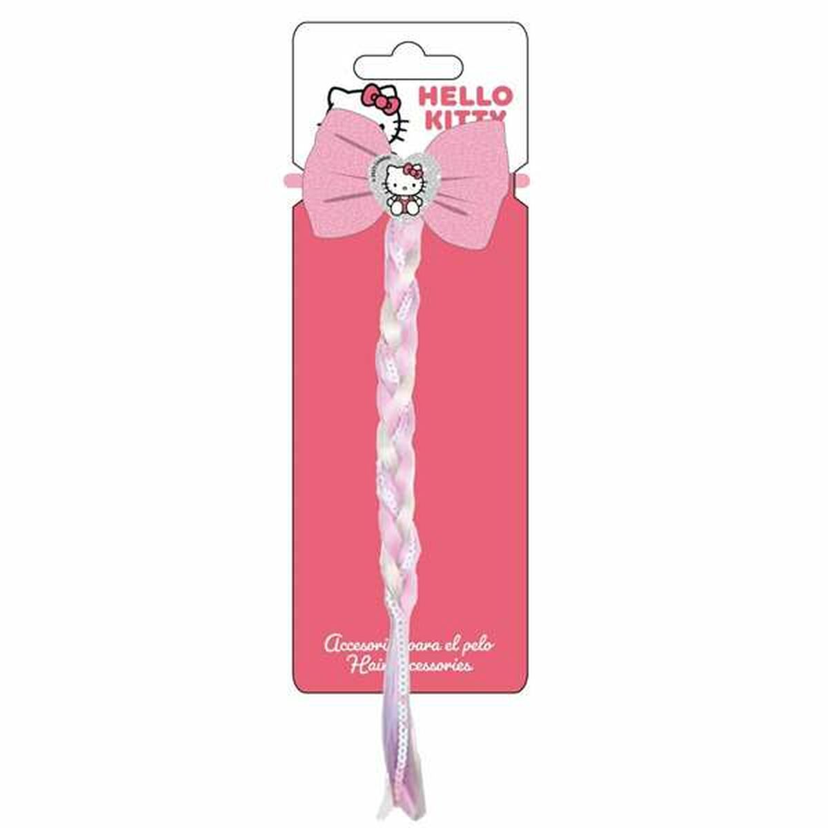 Hair Clips Hello Kitty Pink-2