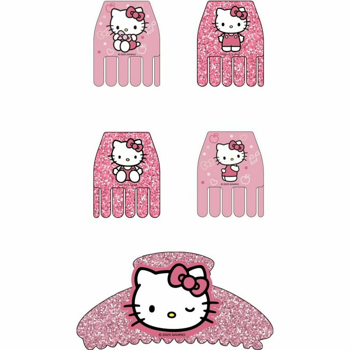 Hair Clips Hello Kitty Pink-3