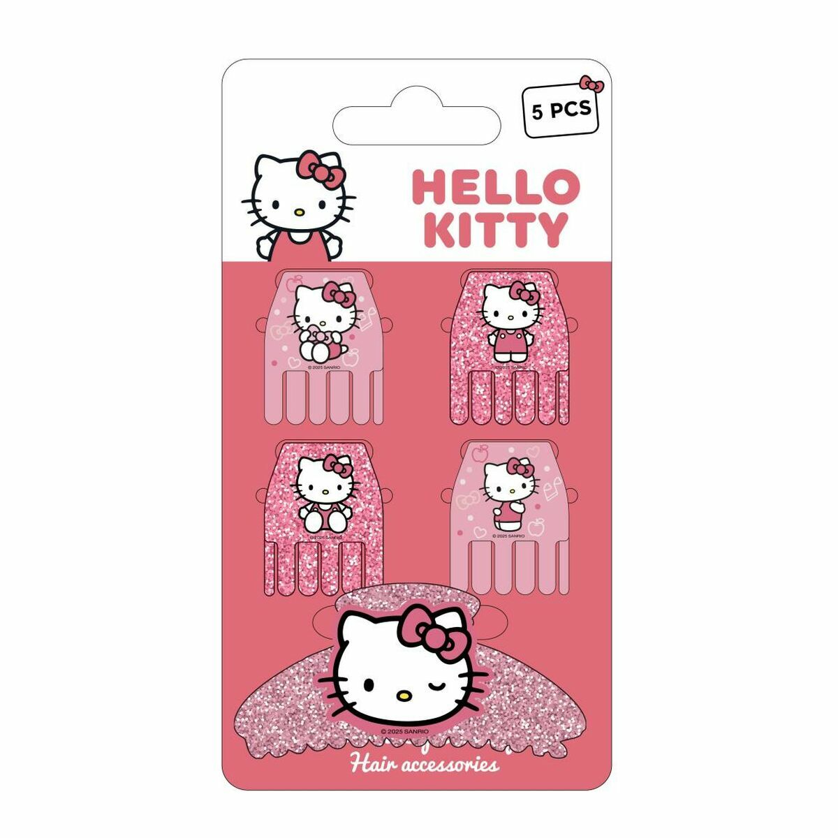 Hair Clips Hello Kitty Pink-0