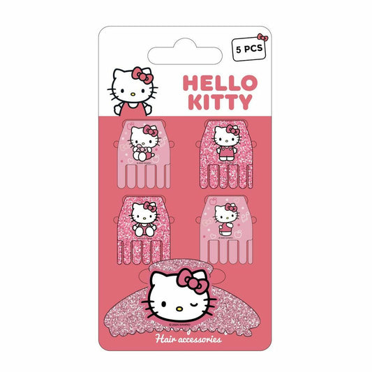 Hair Clips Hello Kitty Pink-0