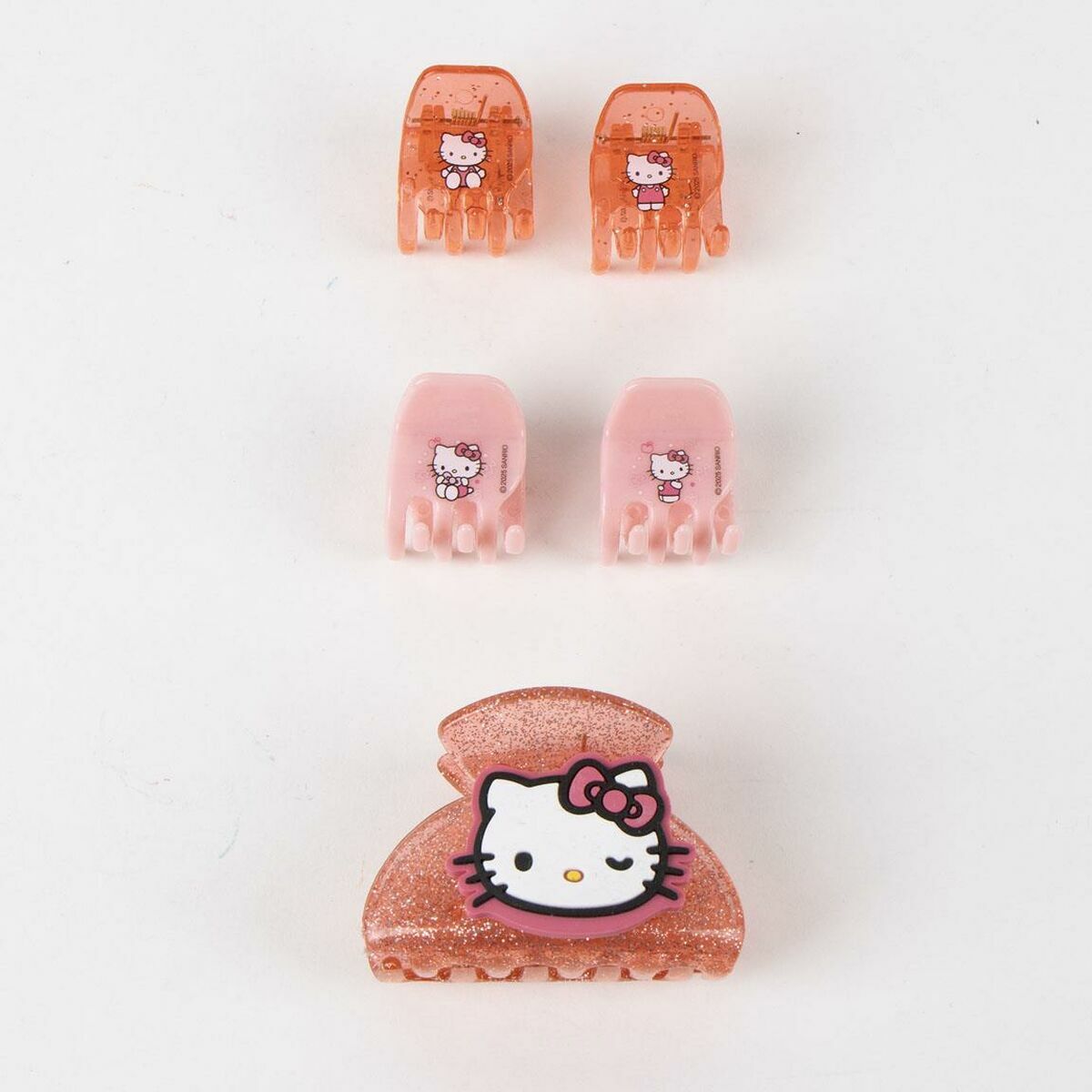 Hair Clips Hello Kitty Pink-5