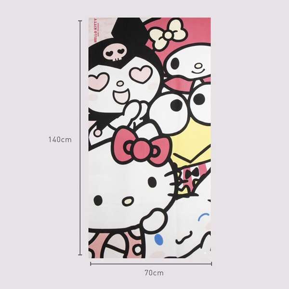 Beach Towel Hello Kitty Light Pink 70 x 140 cm-1