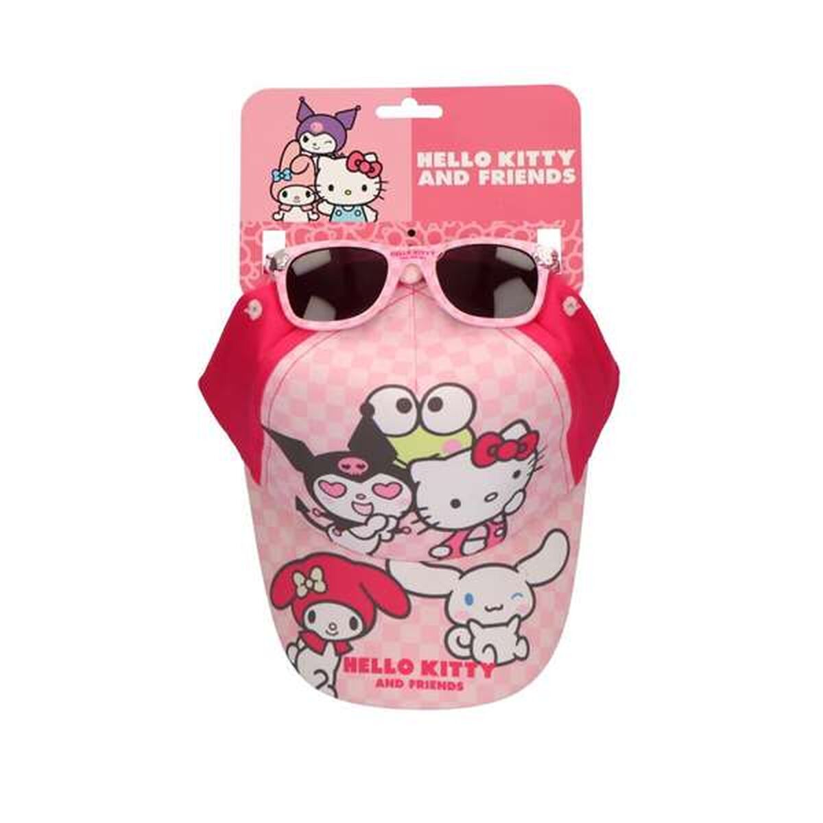 Set of cap and sunglasses Hello Kitty Pink-0