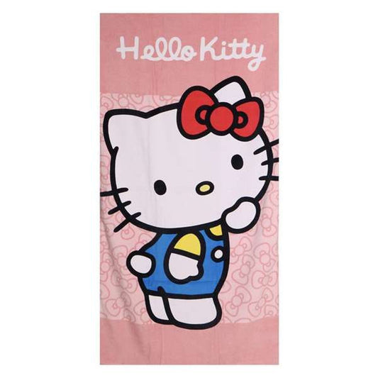 Beach Towel Hello Kitty Pink 70 x 140 cm-0