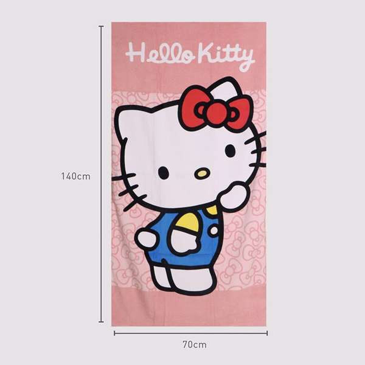 Beach Towel Hello Kitty Pink 70 x 140 cm-1