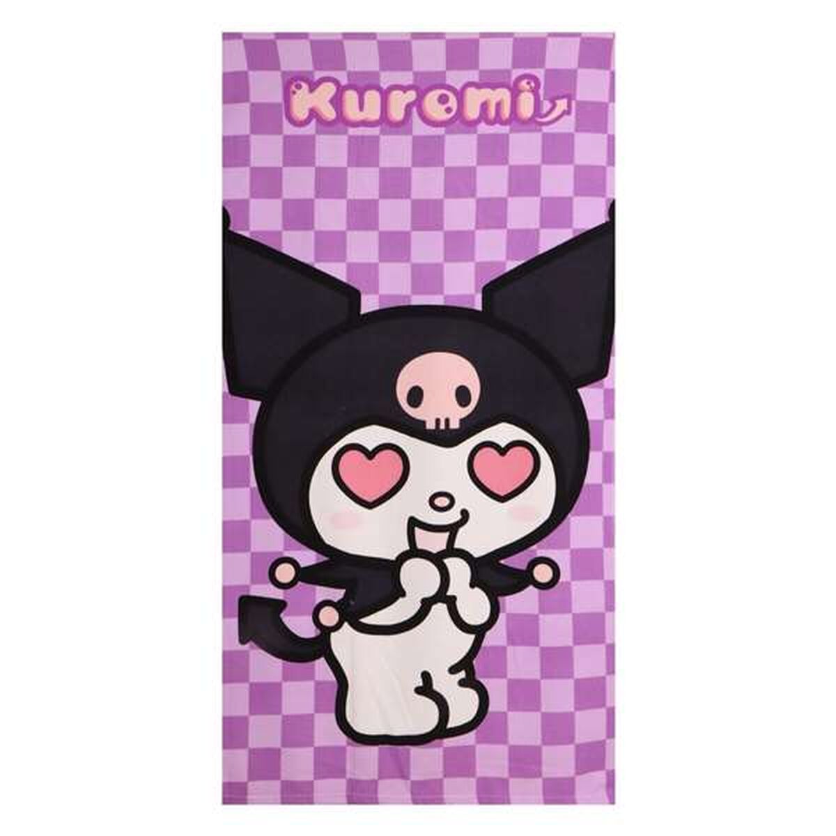 Poncho-Towel with Hood Hello Kitty Purple 70 x 140 cm-0