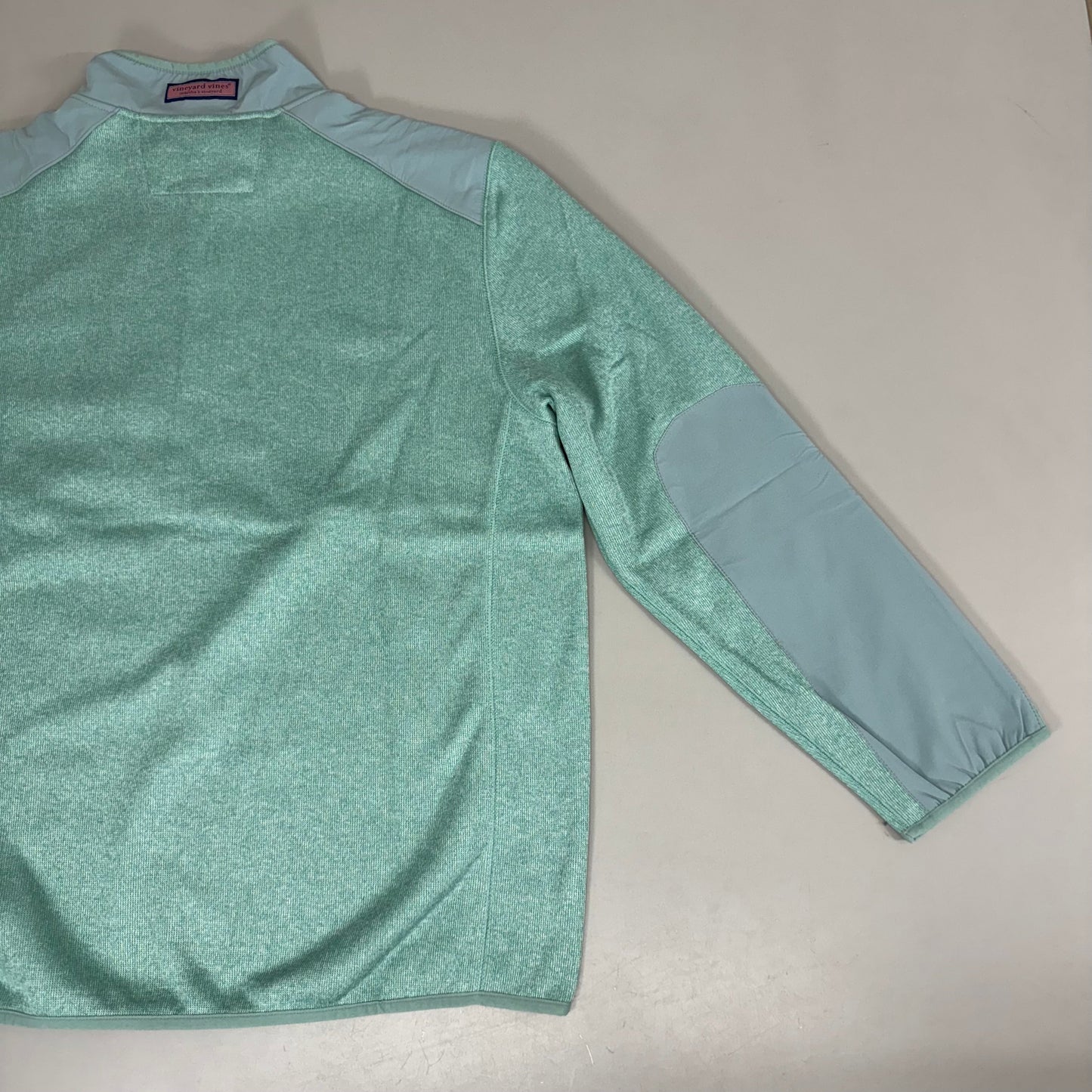 VINEYARD VINES Martha's Vineyard Men's Teal Green Half Zip Pullover Sz- XL