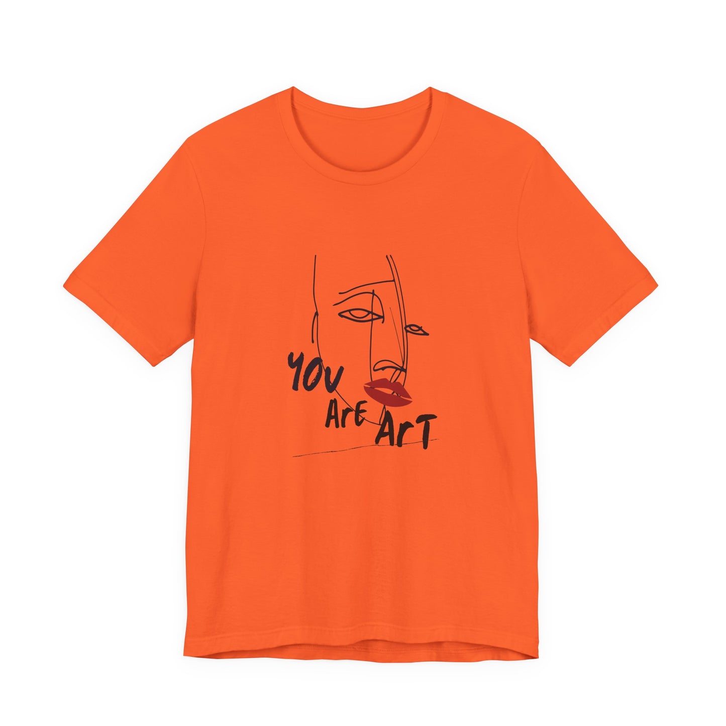 Artistic Expression Unisex Tee - You Are Art, Creative Gift, Casual Wear, Modern Design, Art Lover's Shirt