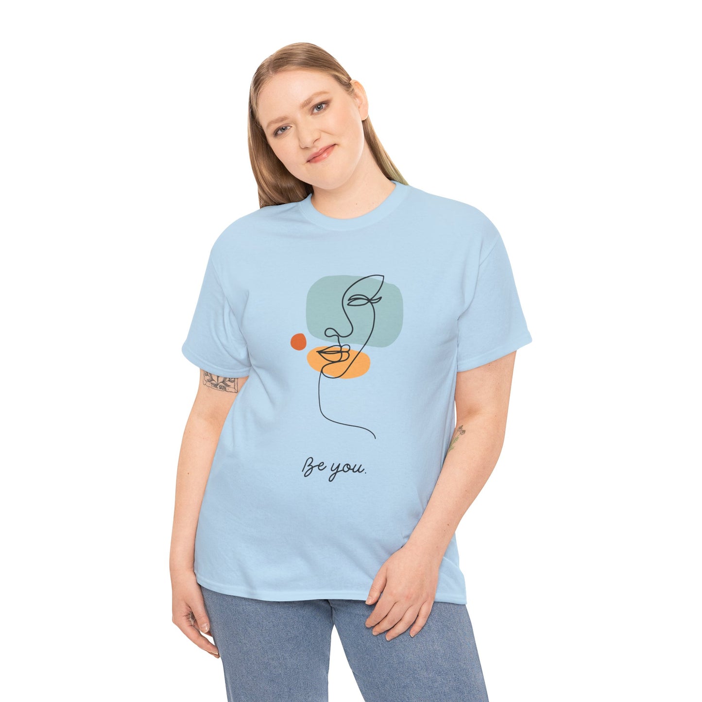 Minimalist Be You Tee, Unisex Cotton T-Shirt, Inspirational Graphic Tee, Gift for Friends, Casual Everyday Wear, Self-Love Apparel