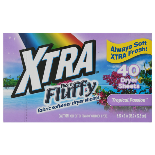 Xtra Fabric Softener Sheets Tropical Passion (40ct)
