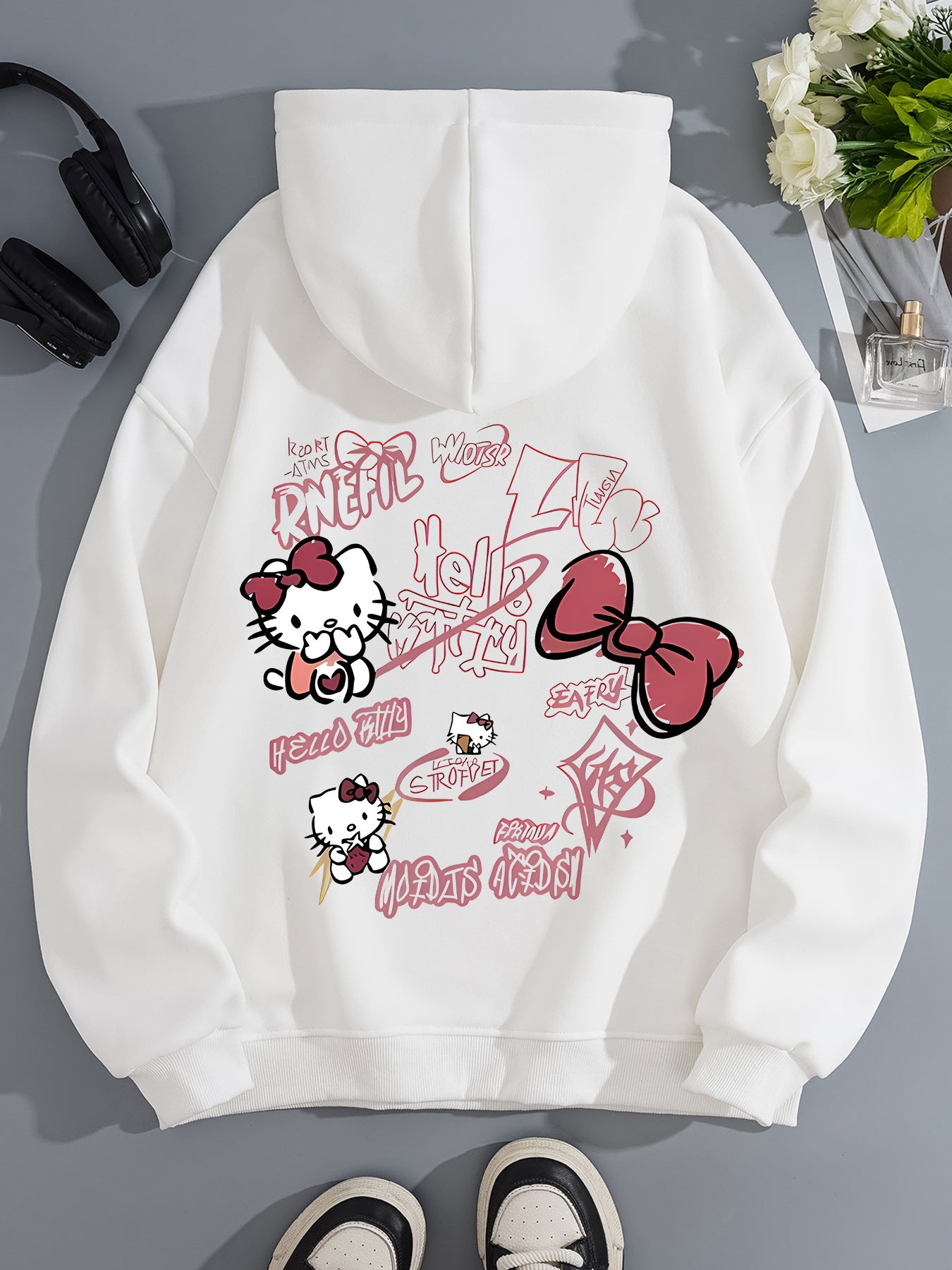 Hello Kitty printed loose sweatshirt