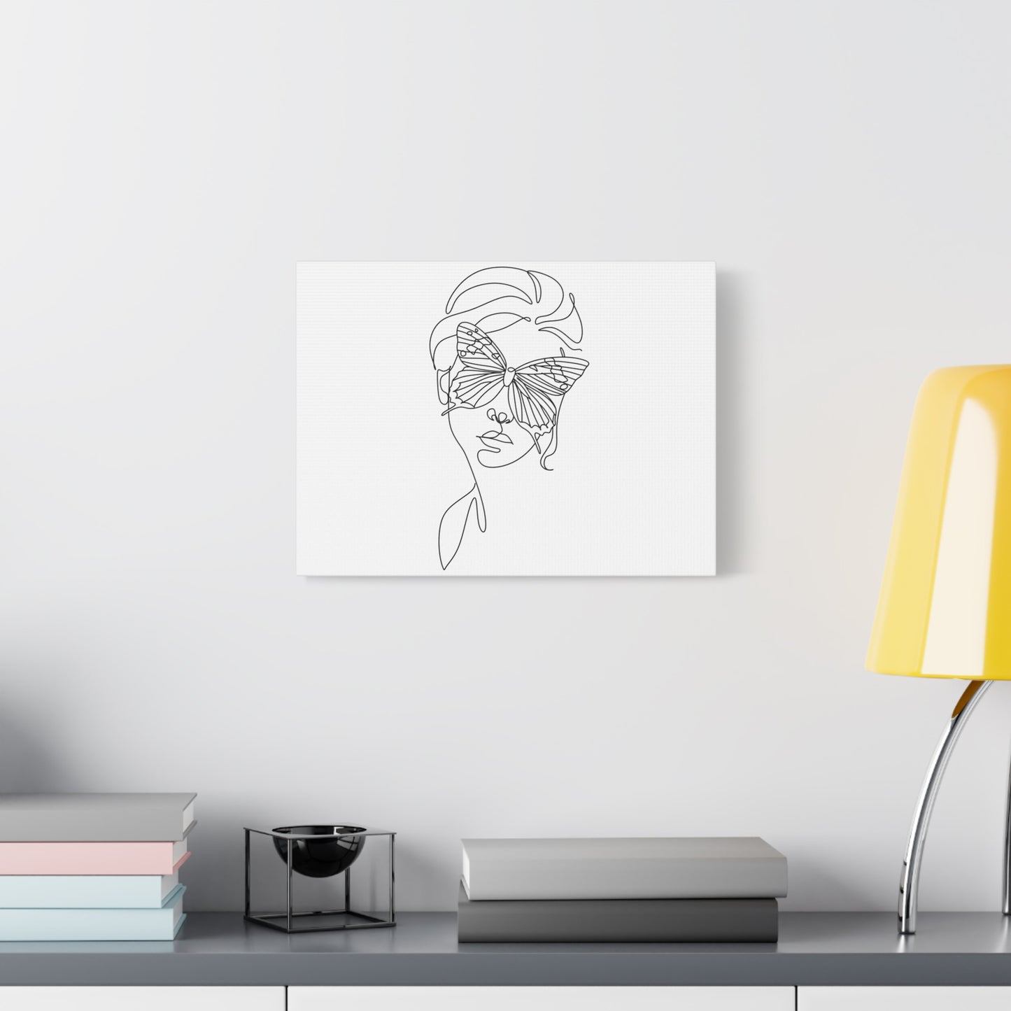 Minimalist Butterfly Canvas Art, Modern Home Decor, Gift for Nature Lovers, Wall Art for Women, Inspirational Wall Art