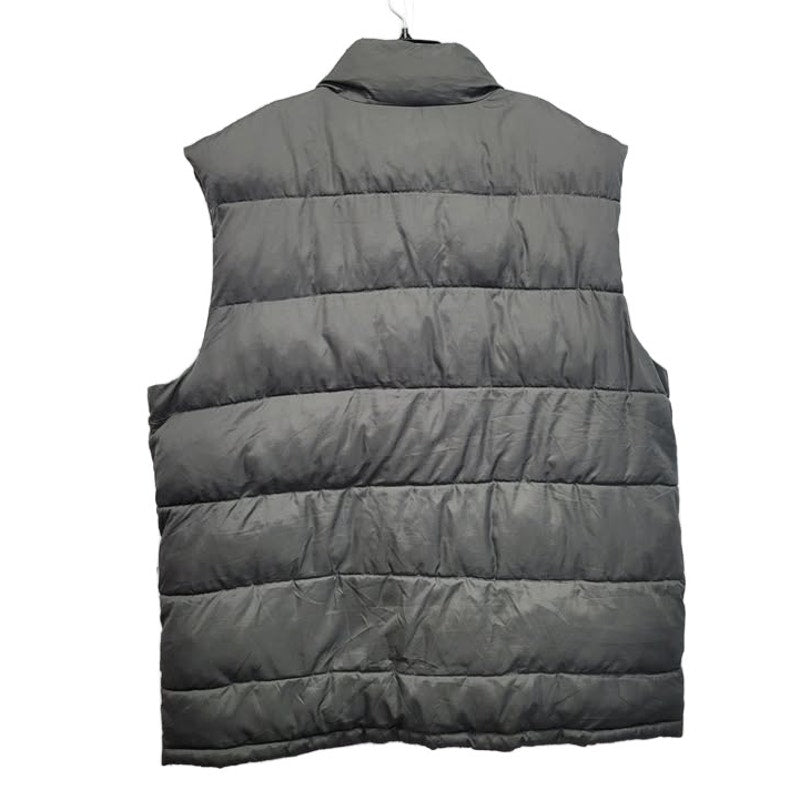 Old Navy Mens Gray XXL Polyester Full Zip Lined Puffer Vest w Front Pockets