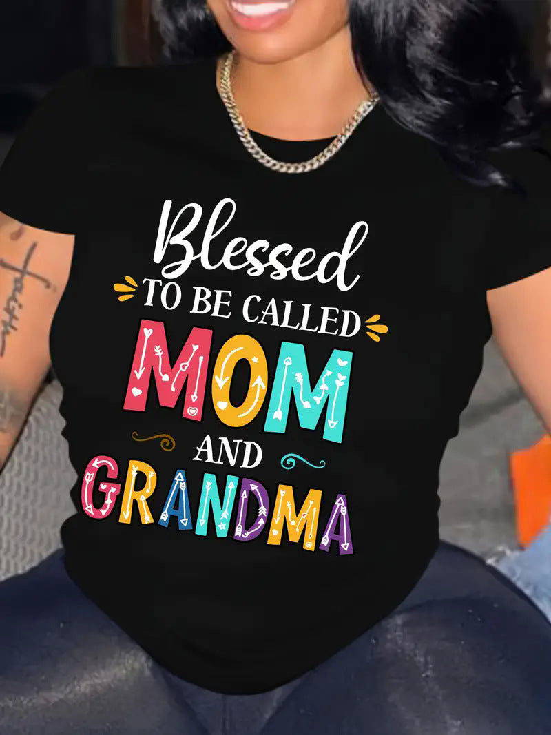 Women's Short Sleeve Round Neck T-Shirt Women's Clothing Gift
