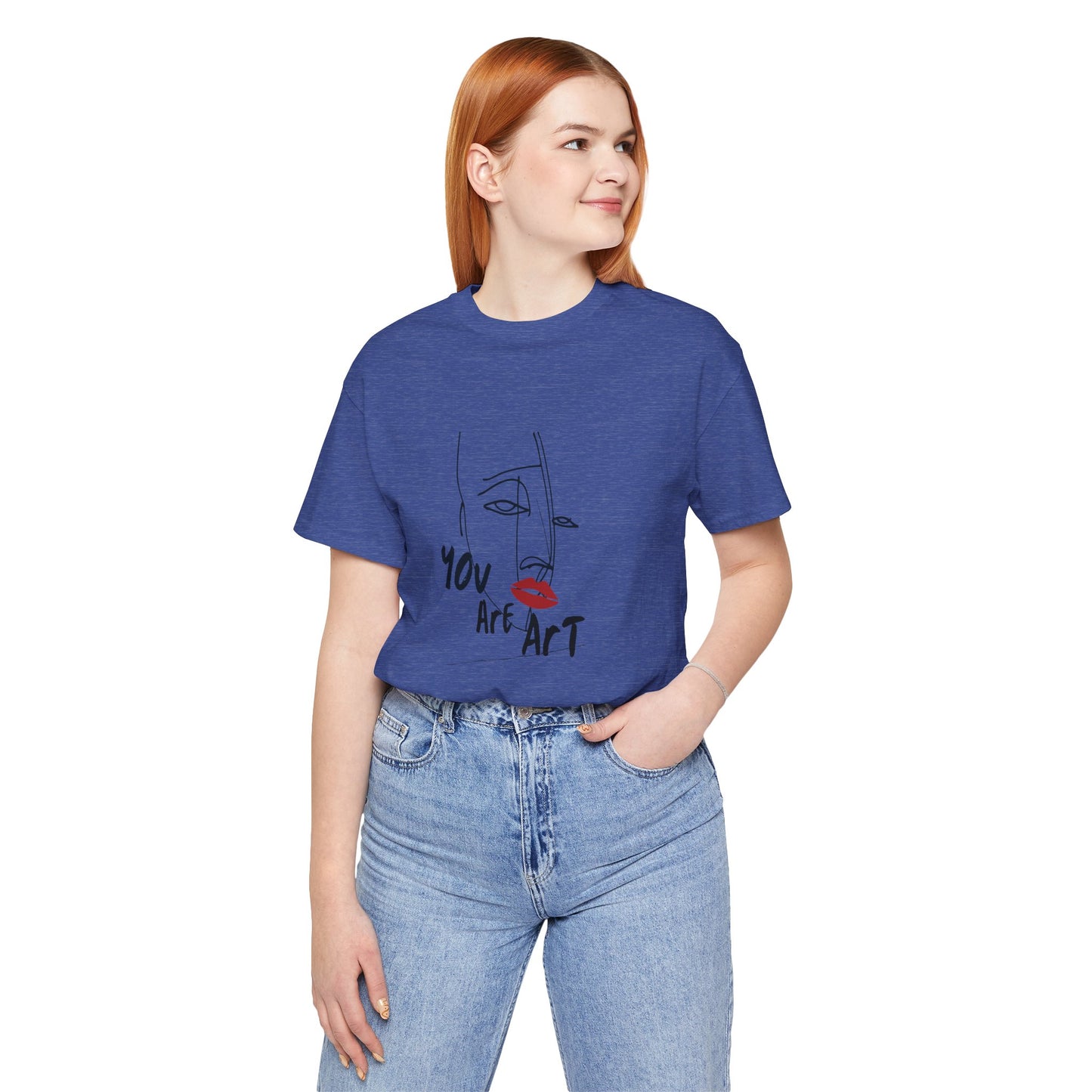 Artistic Expression Unisex Tee - You Are Art, Creative Gift, Casual Wear, Modern Design, Art Lover's Shirt