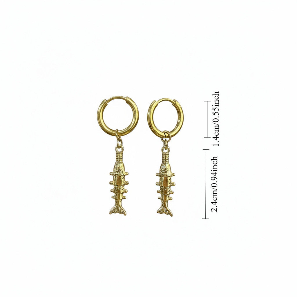 Fashionable Tropical Fish Style Earrings For Women