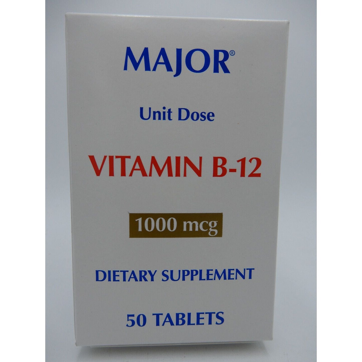 Major Vitamin B-12 1000 Mcg, 50 Unit Dose Tablets 820555006001VL