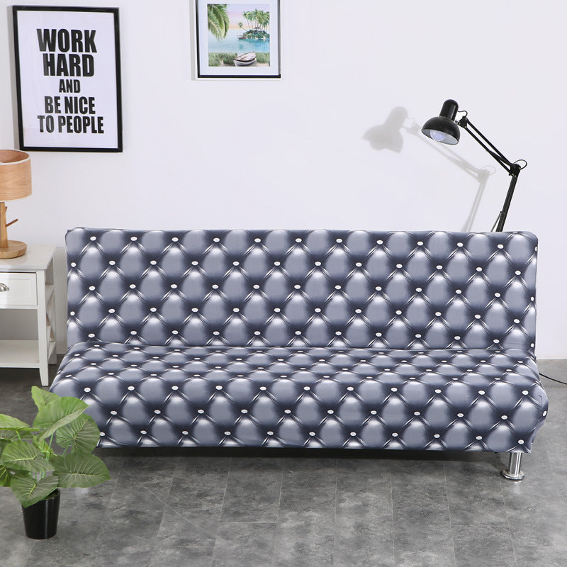Fully surrounded one-piece sofa cover