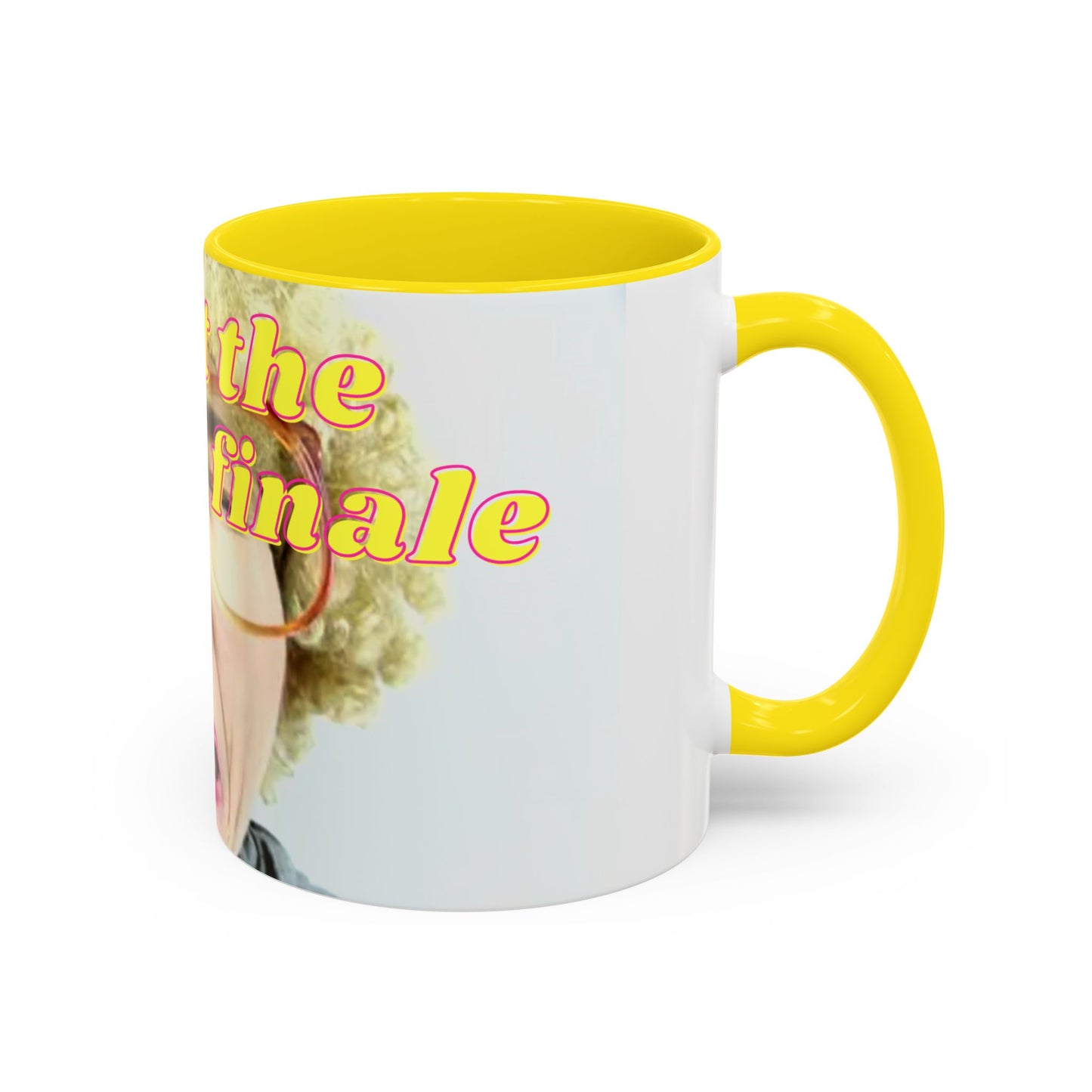 Humorous Accent Coffee Mug, "Me at the season finale", Funny Gift for TV Lovers, Comedy Merchandise, Unique Birthday Present, Fun Housewarming Mug