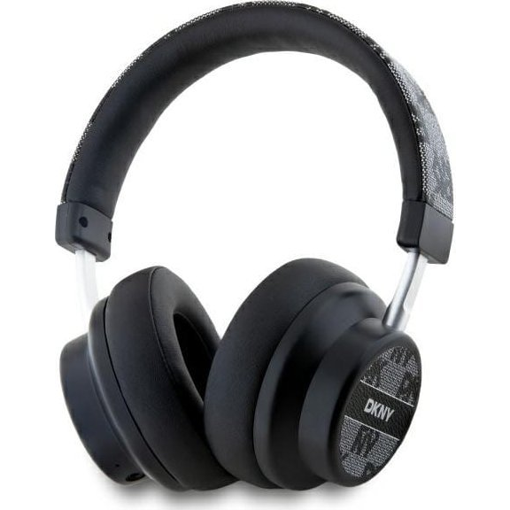 Căști Bluetooth DKNY DKBHM2PCSHLK negru/negru cu model în carouri (DKBHM2PCSHLK)-0