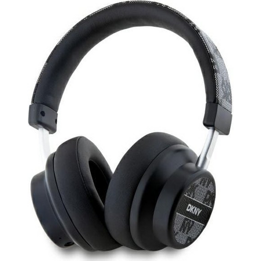 Căști Bluetooth DKNY DKBHM2PCSHLK negru/negru cu model în carouri (DKBHM2PCSHLK)-0