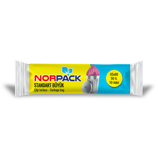 NorPack Standard Garbage Bags  50L (10 Bags)