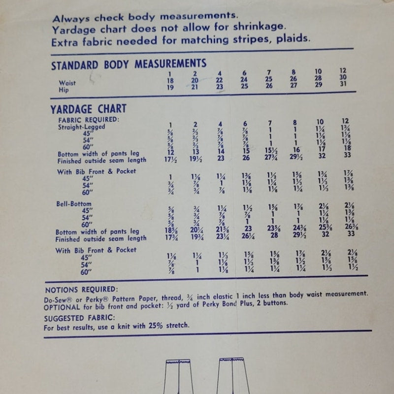 Vintage 1974 Stretch & Sew 860 Childrens Pants Uncut Sewing Pattern