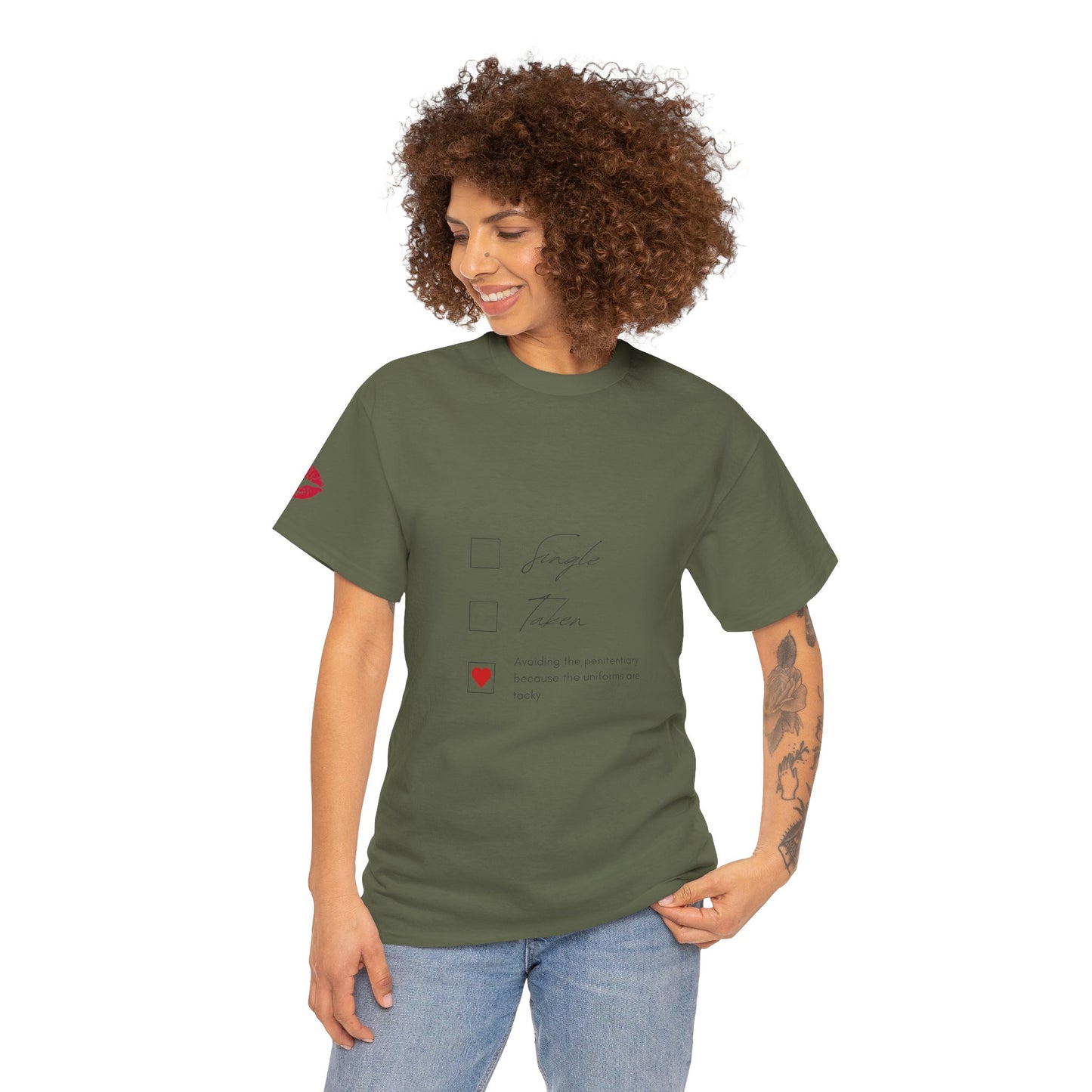 YOU ARE ART - SINGLE, TAKEN... Artistic Unisex Cotton Tee with Heartfelt Prints, Casual Wear, Gift for Artists, Streetwear, Inspirational Fashion