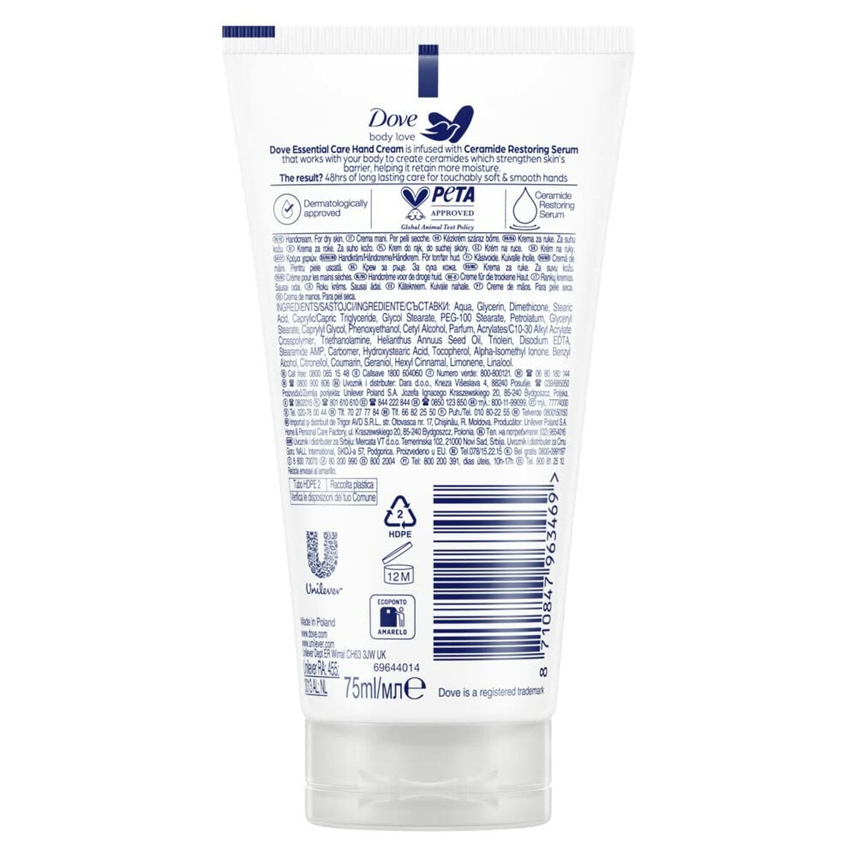 Hand Cream Dove ESSENTIAL CARE 75 ml-6