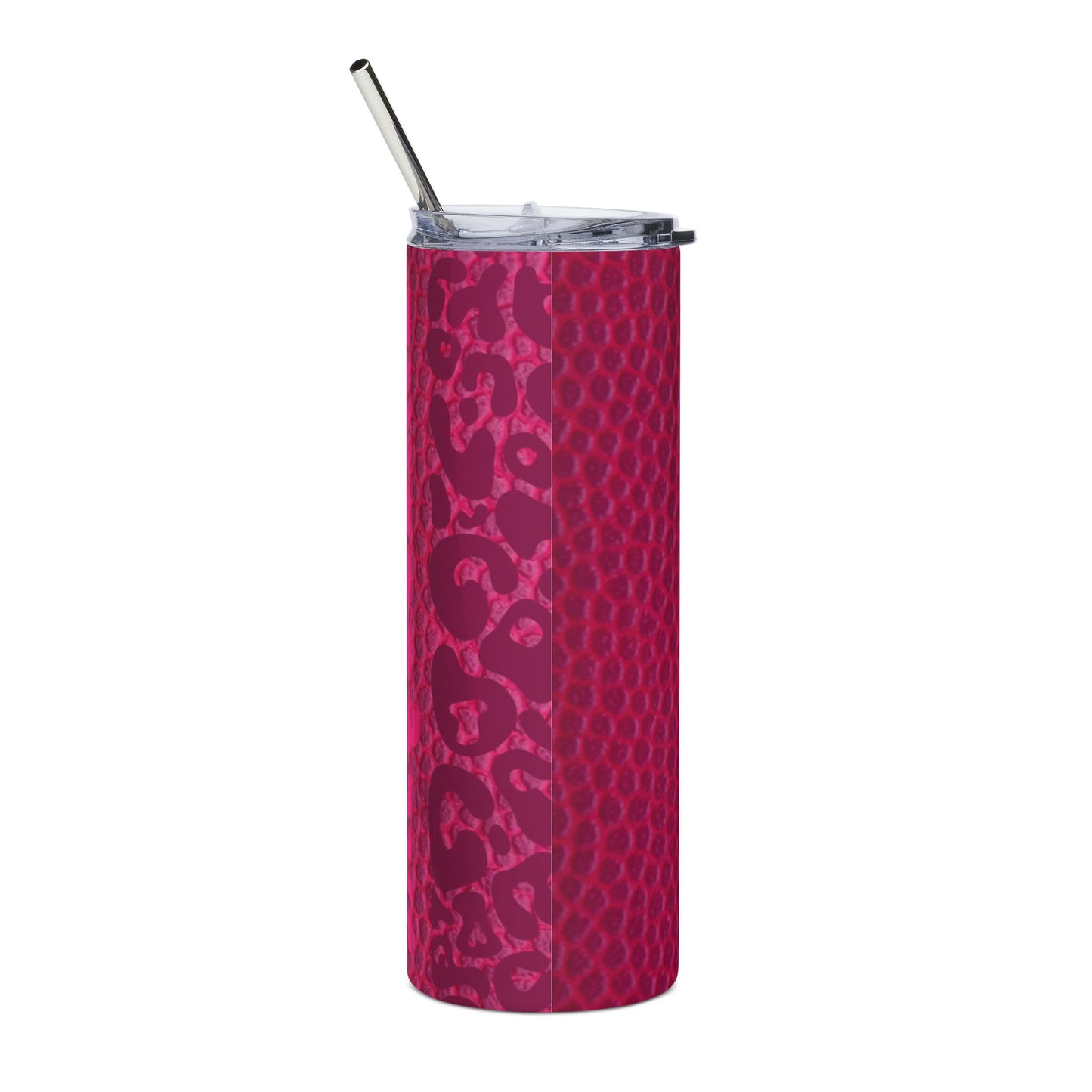 Customized Pink Pebble Texture Tumbler | 20oz Stainless Steel Skinny Travel Cup