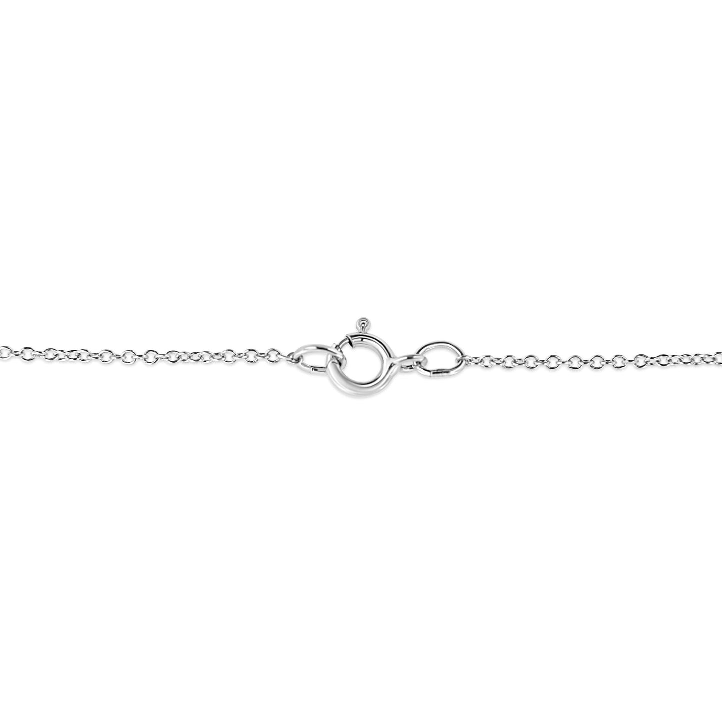 .925 Sterling Silver Pave-Set Diamond Accent Kite Shape 18" Pendant Necklace (I-J Color, I1-I2 Clarity)-4