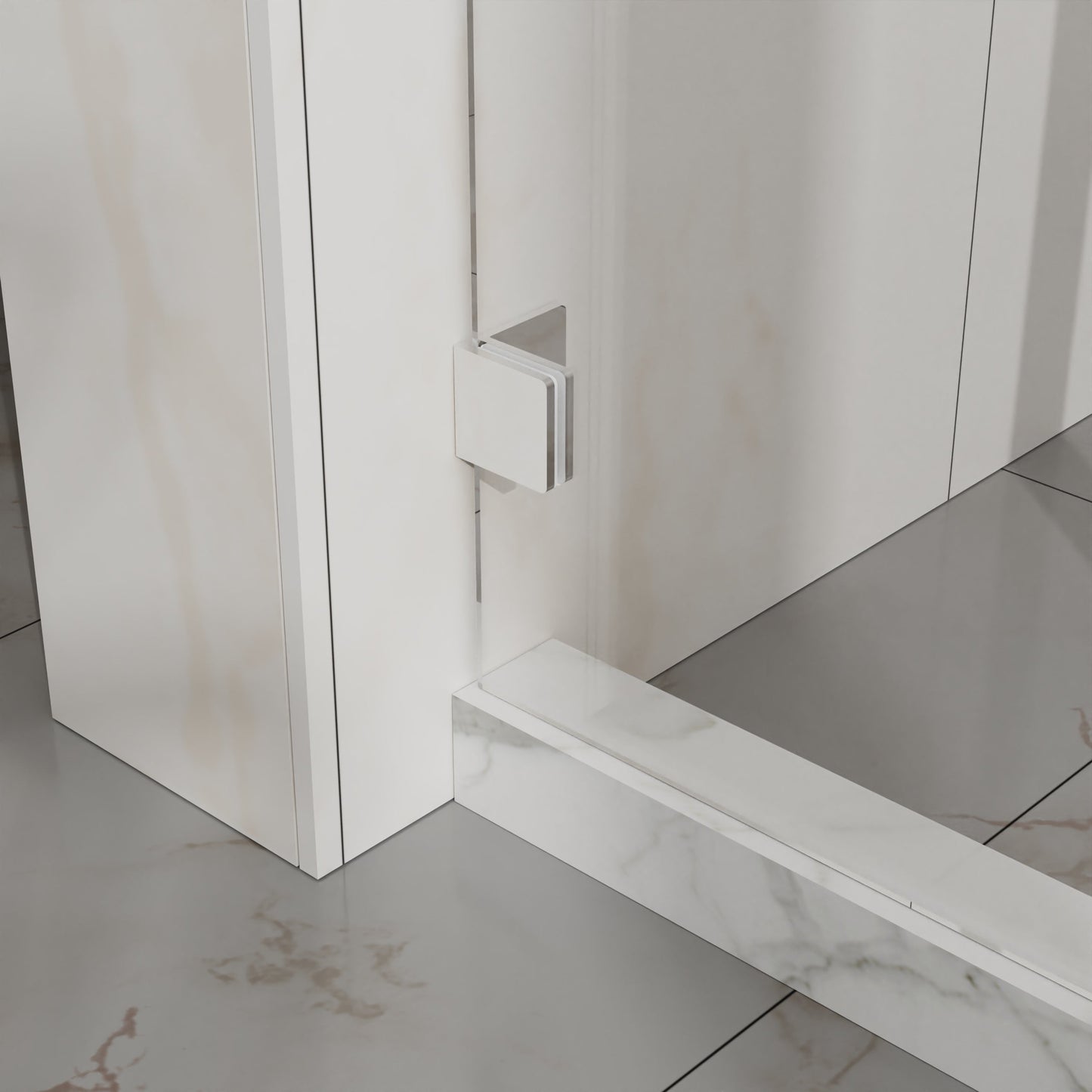 Goodyo Frameless Shower Door - 48" W x 72" H