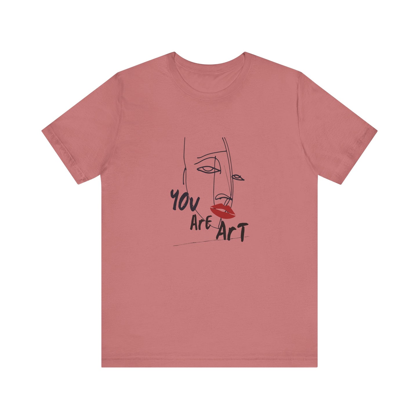 Artistic Expression Unisex Tee - You Are Art, Creative Gift, Casual Wear, Modern Design, Art Lover's Shirt