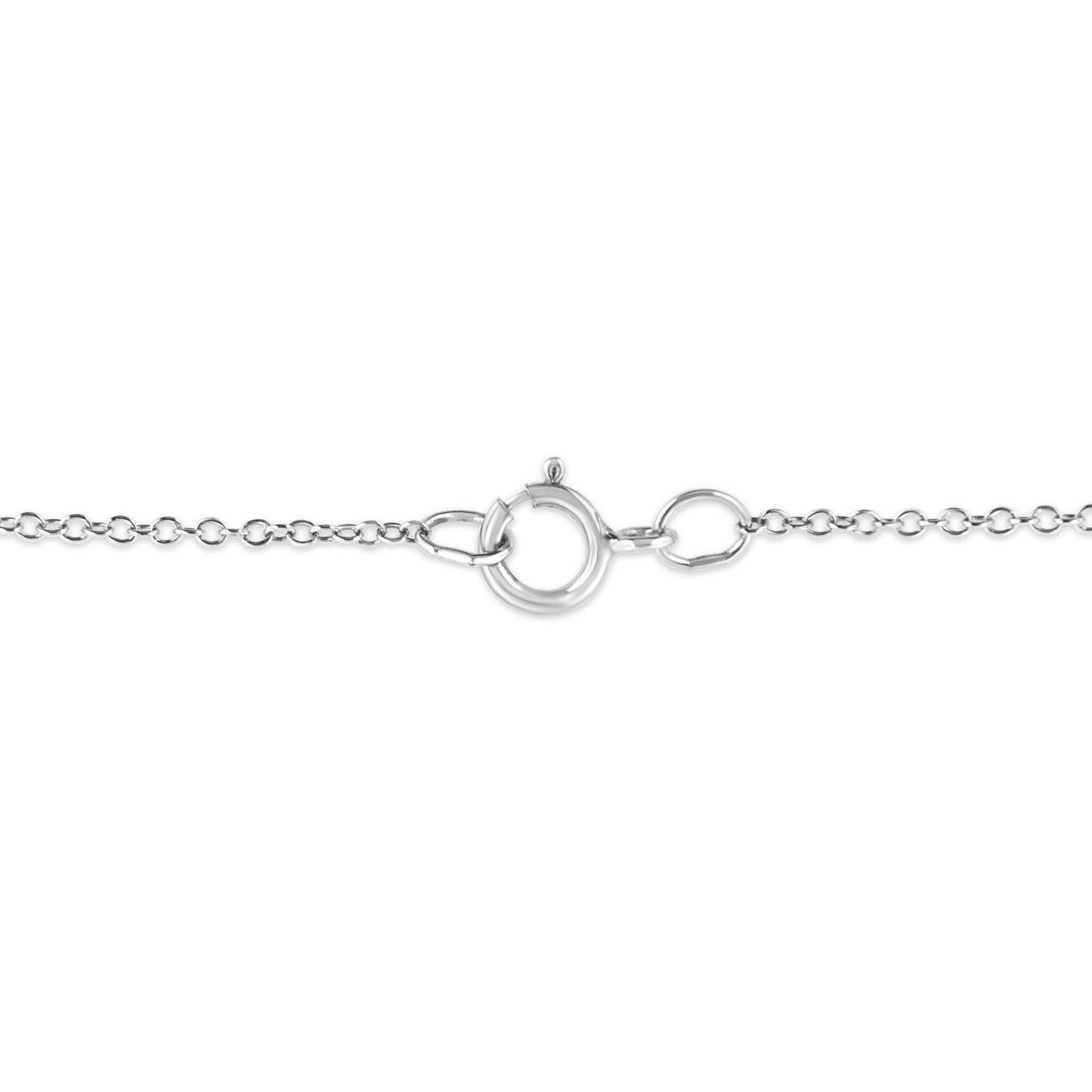 .925 Sterling Silver Prong-Set Diamond Accent Starfish Pendant Necklace (I-J Color, I1-I2 Clarity) - Size 18"-4