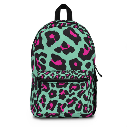 Stylish Colorful Leopard Print Backpack for Trendy Teens, School, Travel, Gift, Fashion Statement