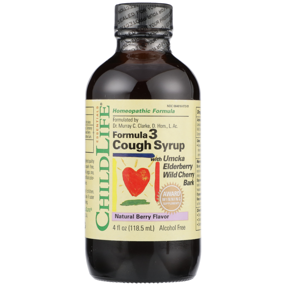 ChildLife Essentials® Cough Syrup – Formula 3 (Natural Berry Flavor)