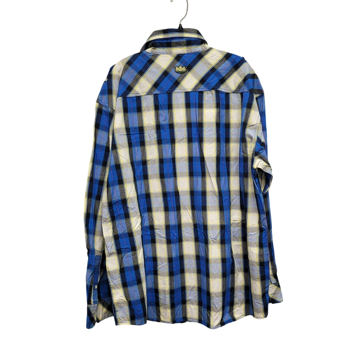 Akademiks Mens 2XL 100% Cotton Plaid Long Sleeve Button Up Shirt w Front Pockets