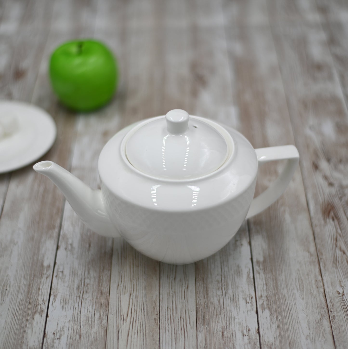 White Teapot 30 Oz | 900 Ml-0