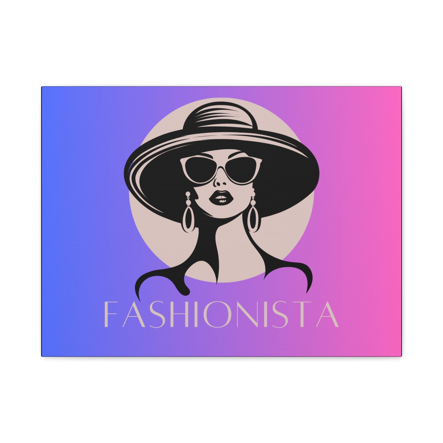 Fashionista Matte Canvas Wall Art, chic home decor, stylish gift for fashion lovers, wall decor, modern art piece, unique artwork