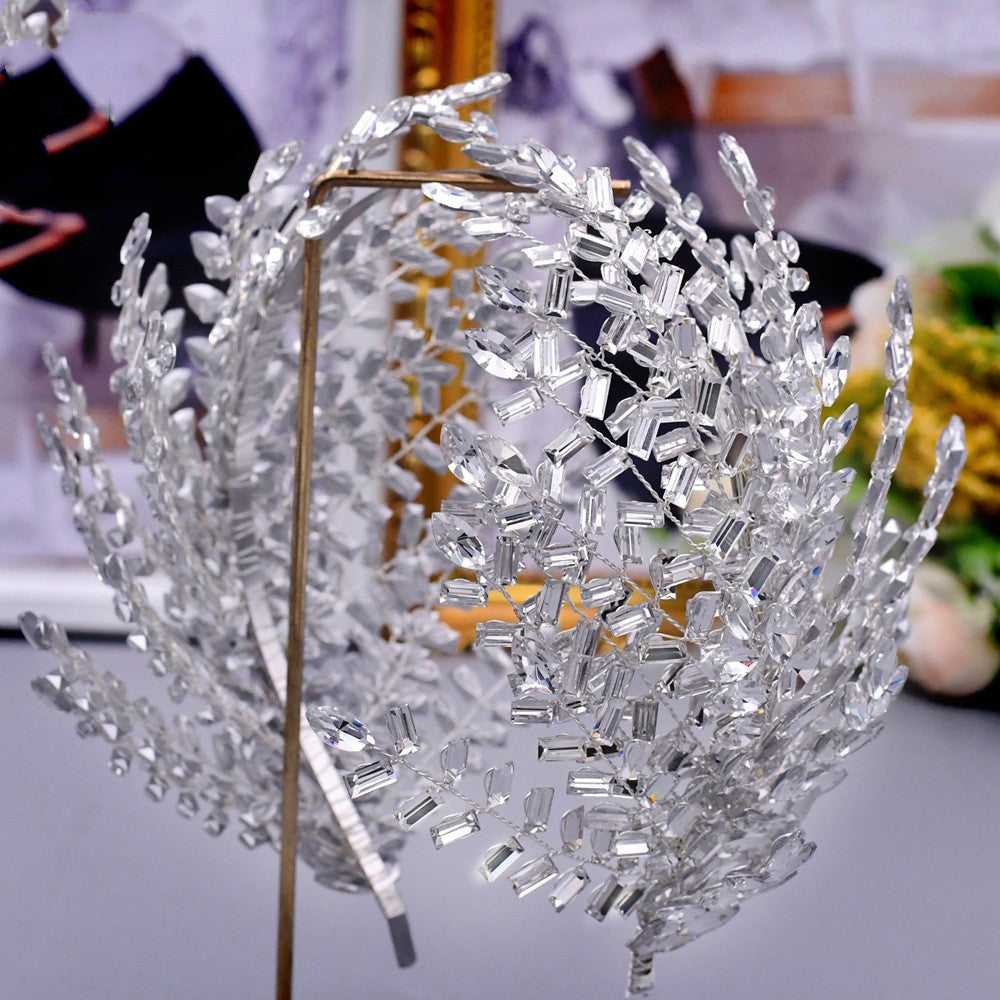 Wedding Dress Accessories Rhinestone Headband Styling Hair Accessories-2