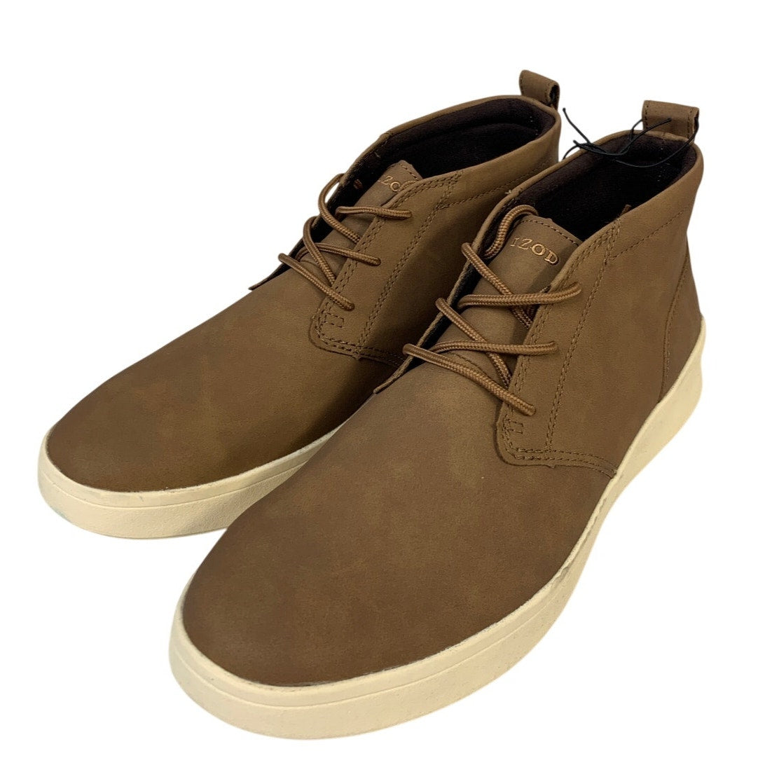 IZOD Mens Size 11 Brown Palmer Ankle Boot Lace Up Round Toe Memory Foam Shoes
